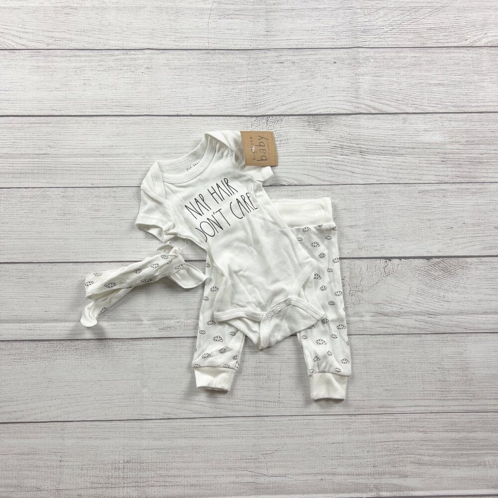 Nwt Rae Dunn Nap Hair Outfit Bundle